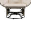 Chaise pivotante en rotin avec fonction berçante et coussins pour patio ou balcon, coussin en osier-1350253107-1350253108