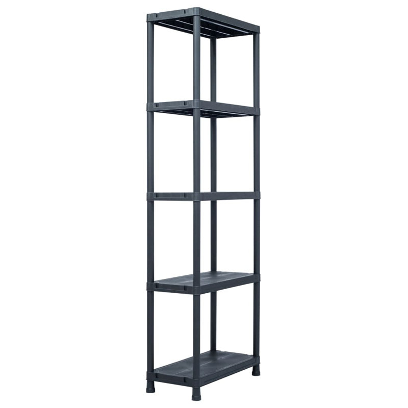 Korinna Plastic Shelving Unit, 180cm H x 60cm W x 30cm D