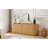 Sideboard Storage Cabinet TV Stand With Wave Pattern Buffet Cabinet Wooden Vertical Striped Cabinet For Kitchen/Bedroom/Entryway, 64''W X 15''D X 24''H.-1482845552