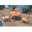 Vellore Outdoor - Piece Teak Dining Set-1869082319-1810847253