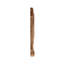Parchemin en bois d'acanthe sculpté à la main 9 po x 6 3/4 po x 1/2 po-75104855