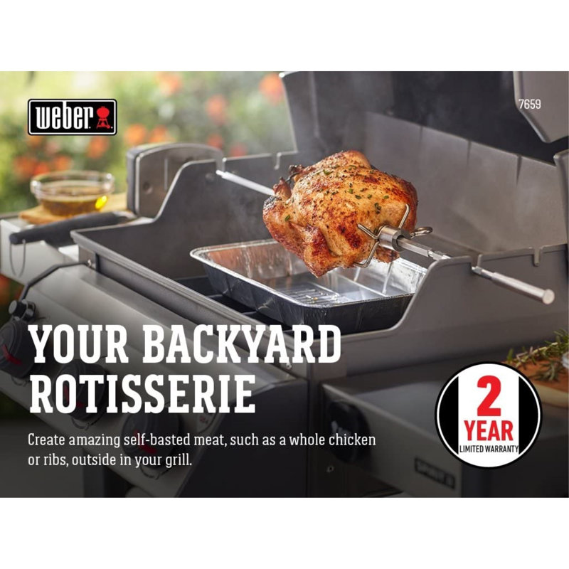 Weber Rotisserie Accessories Weber Crafted Stainless Steel Kebab