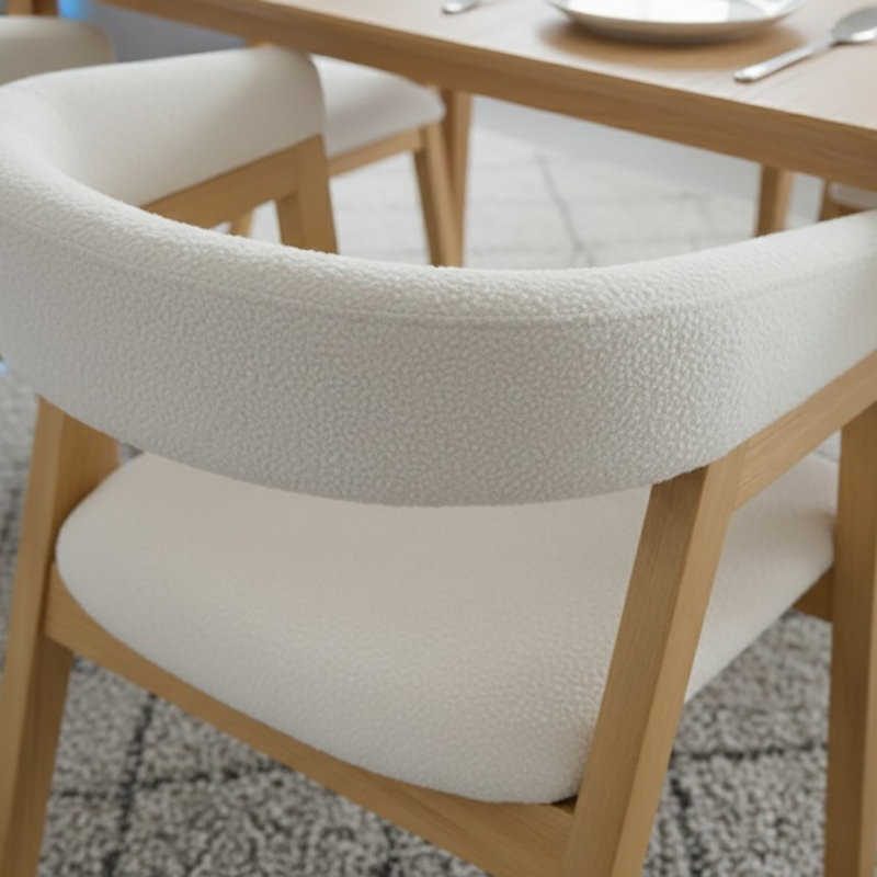 2 -Person Rubberwood Solid Wood Dining Set