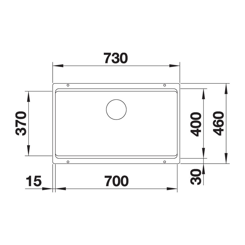 Etagon Single Bowl Undermount Kitchen Sink, Anthracite