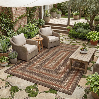 Tapis de couloir de cuisine en jute pour l'intérieur et pour l'extérieur Tapis de couloir de cuisine 9 x 12 po
