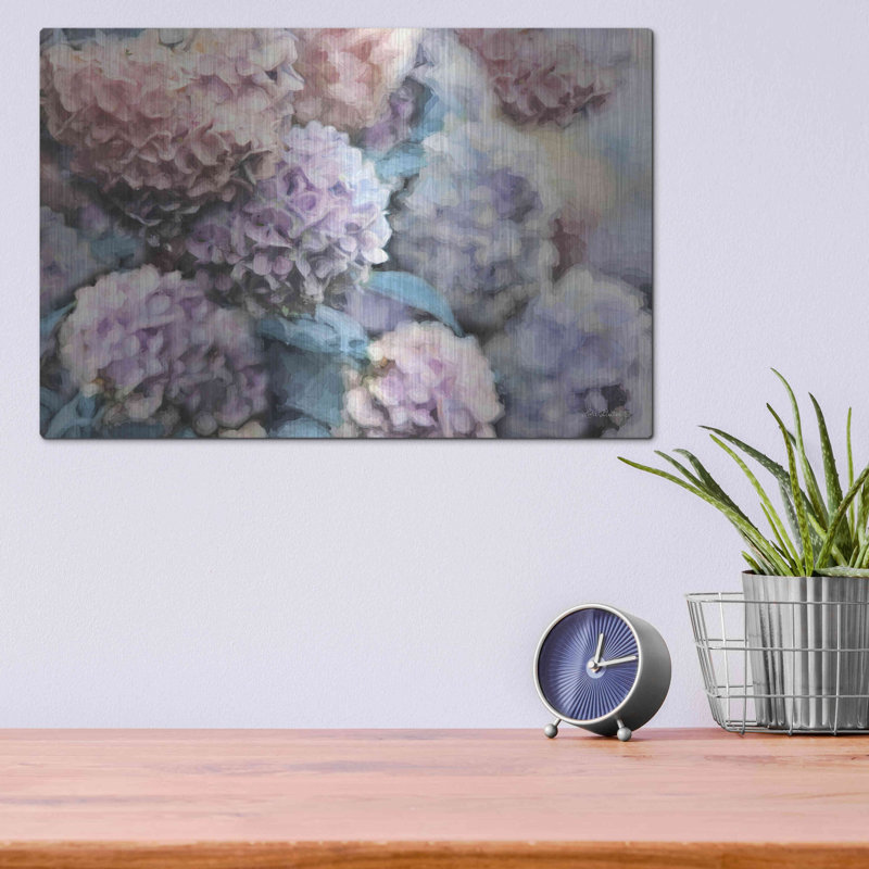 «Hydrangeas Abstract» par Lori Deiter, H 16 po x l 24 po