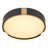 Meastro 1-light  Black With Brass Accent Integrated Led Flush Mount-2091883260