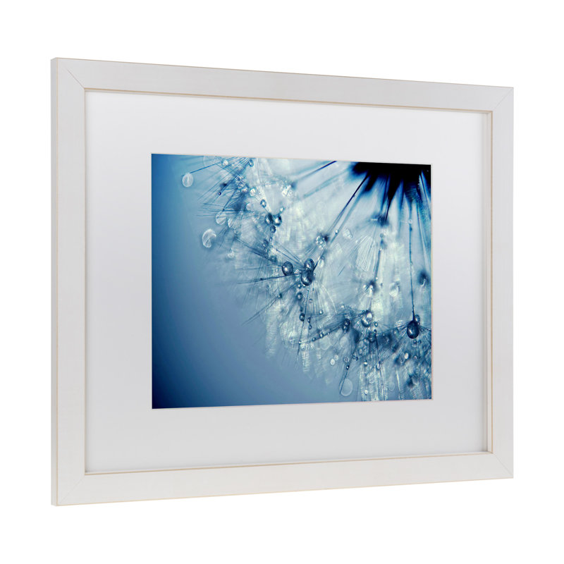 « blues », impression sur toile, H 11 po x l 14 po x P 0,5 po, Blanc, Cadre blanc