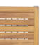 Table basse d'extérieur en bois d'acacia avec tablette de rangement en corde tissée