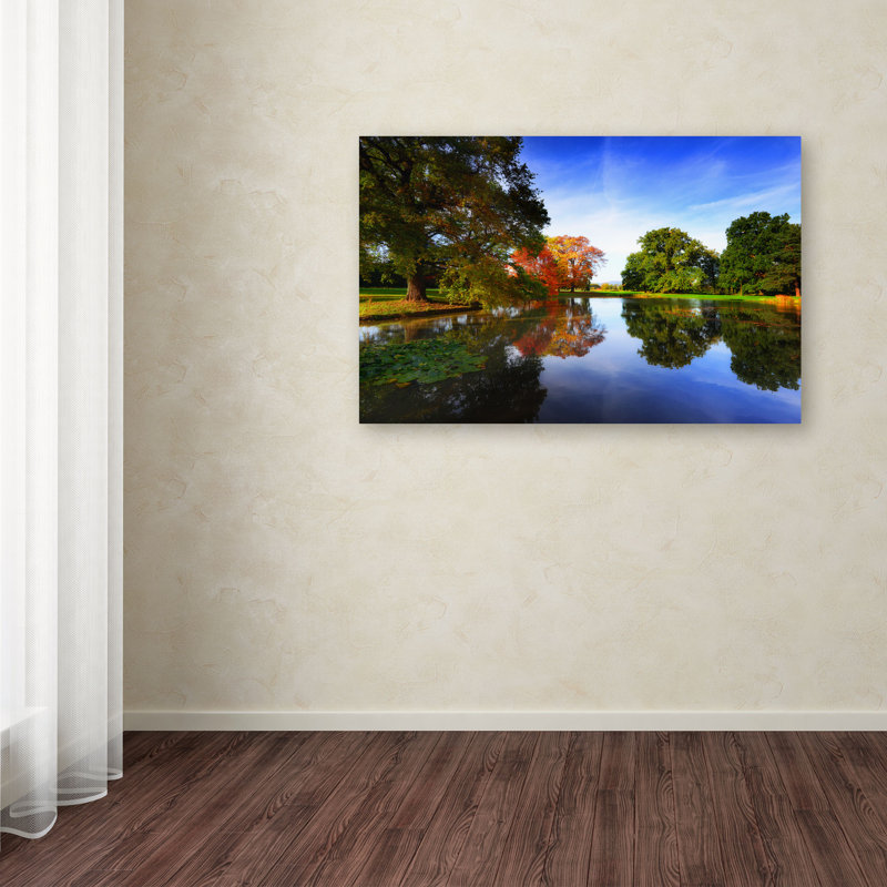 « automne », reproduction de photo sur toile tendue, H 30 po x l 47 po x P 2 po