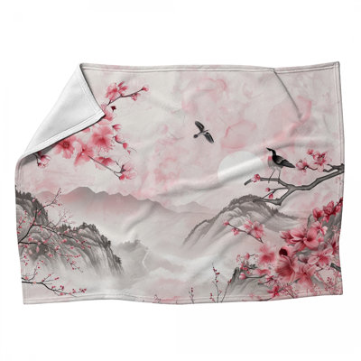 Landscape Fleece Throw Blanket - Nature Throws for Sofas or Beds