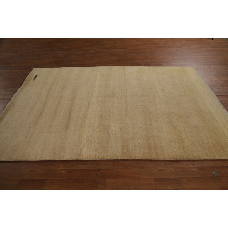 Tapis oriental moderne beige Gabbeh 5 x 8