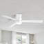 Ventilateurs de plafond de 52 pouces avec lumières, ventilateur de plafond à profil bas avec lumière, ventilateur de plafond encastré avec télécommande, ventilateur de plafond pour chambre à coucher, 6 vitesses, 3 pales réversibles-108808734-108808728