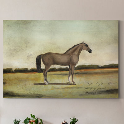 Reproduction d’art sur toile « A Strawberry Roan Hunter »