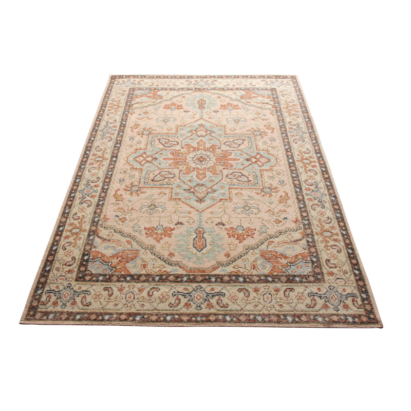 Distressed Homage Hand Knotted Wool Area Rug, Rectangle 8' x 10'