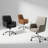 Button Tufted Faux Leather Office Task Chair with Padding-1382872557