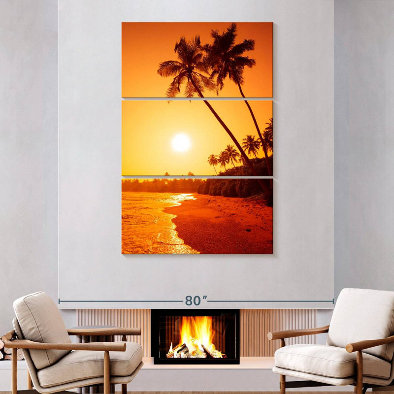 Gillard Summer Sunset, 74" H x 48" W