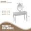 Meuble-lavabo de luxe avec miroir ovale-107649809