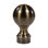 Capuchon d'extrémité de rail de bar 2 po Outwater | Finition laiton antique | Convient aux tubes de 2 po de diamètre | Embout décoratif