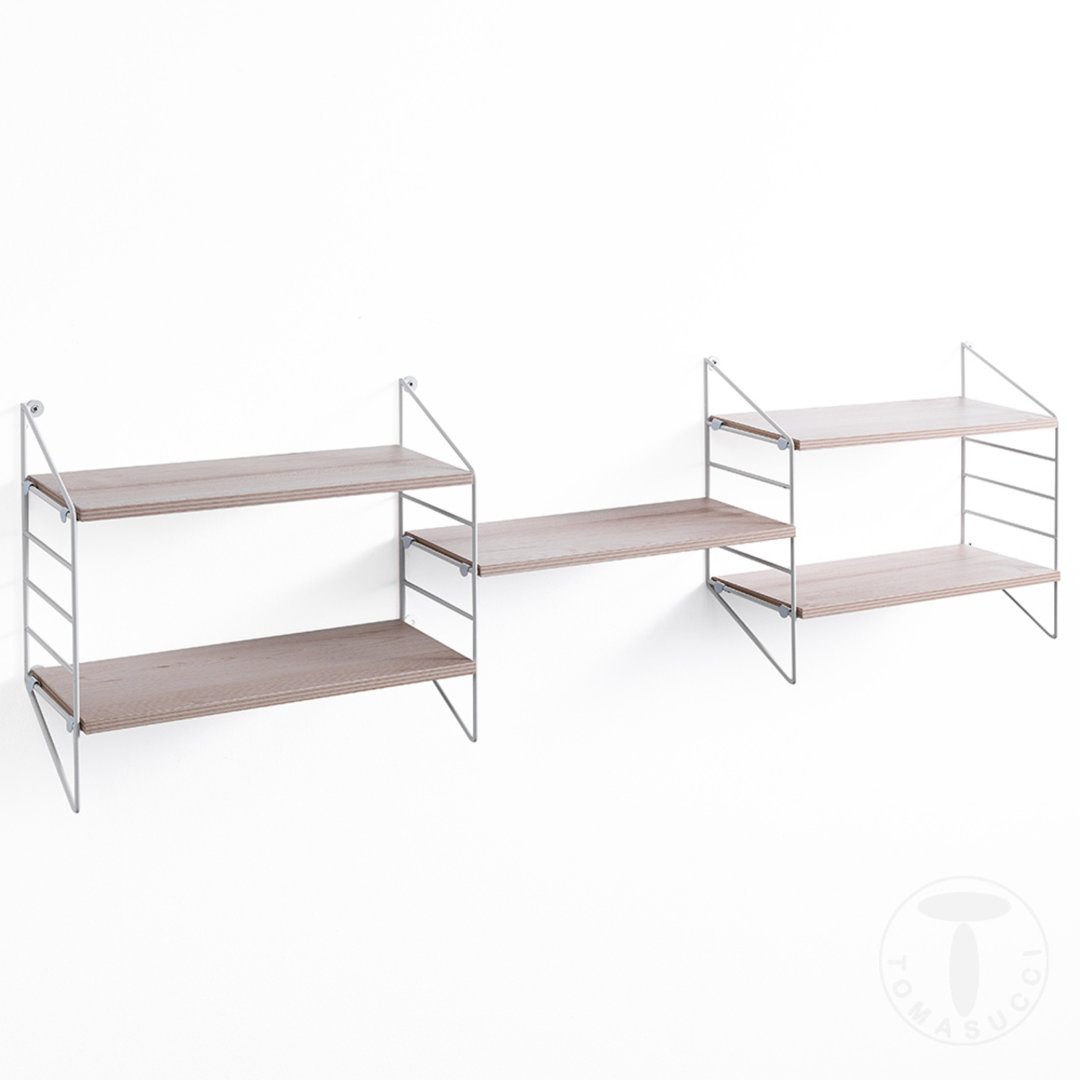 2 Piece Solid Wood Tiered Shelf