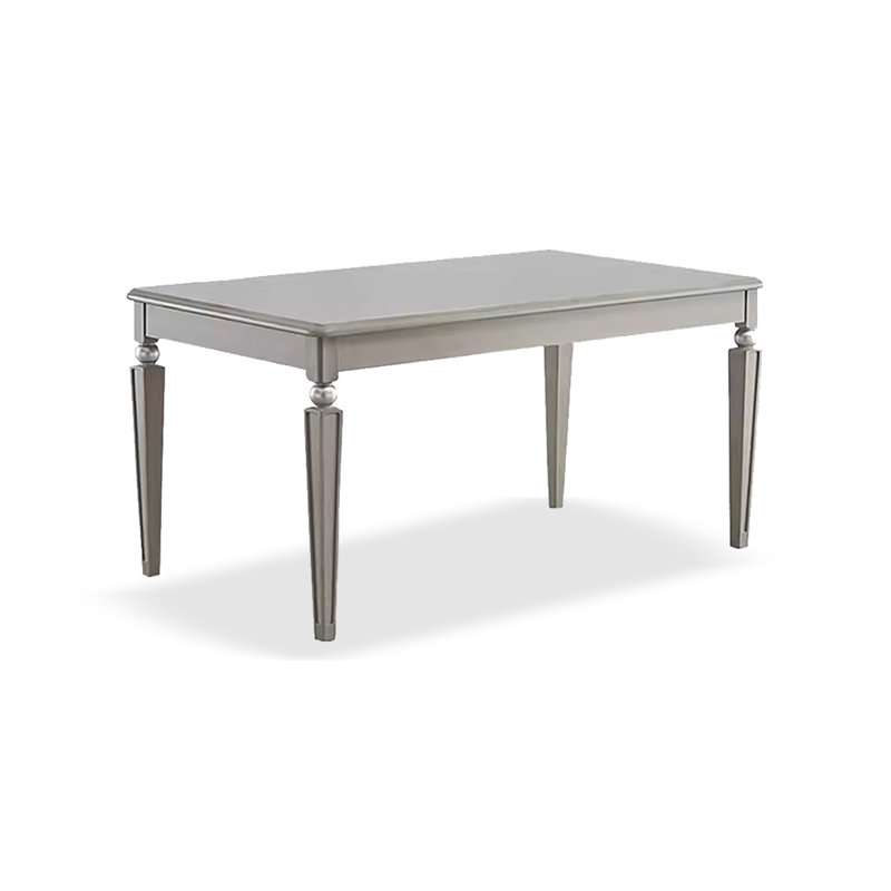 Table de salle à manger de style américain en bois massif de luxe clair, H 29,92 po x L 55,12 po x l 32,28 po