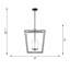 Ellen Degeneres Viota 4 Light Dining Room Entry Hallway Pendant-829677349-829677339