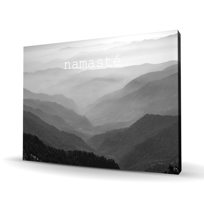 Namaste monochrome - Toile photographique pour la décoration d'arbres
