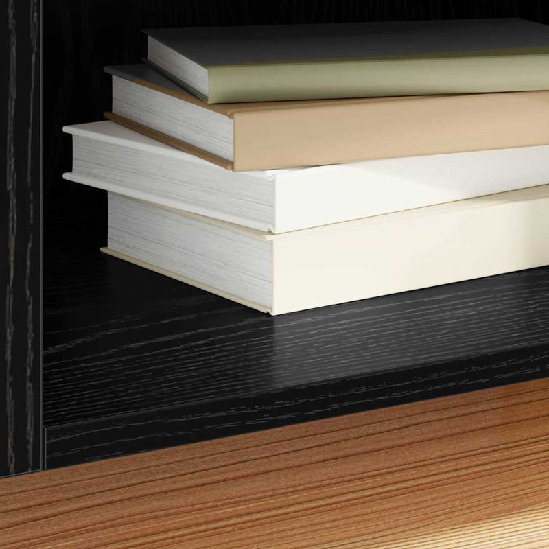 48cm H Accent Cabinet, Black Oak