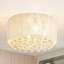 Plafonnier encastré en cristal 4 lumières Hassler