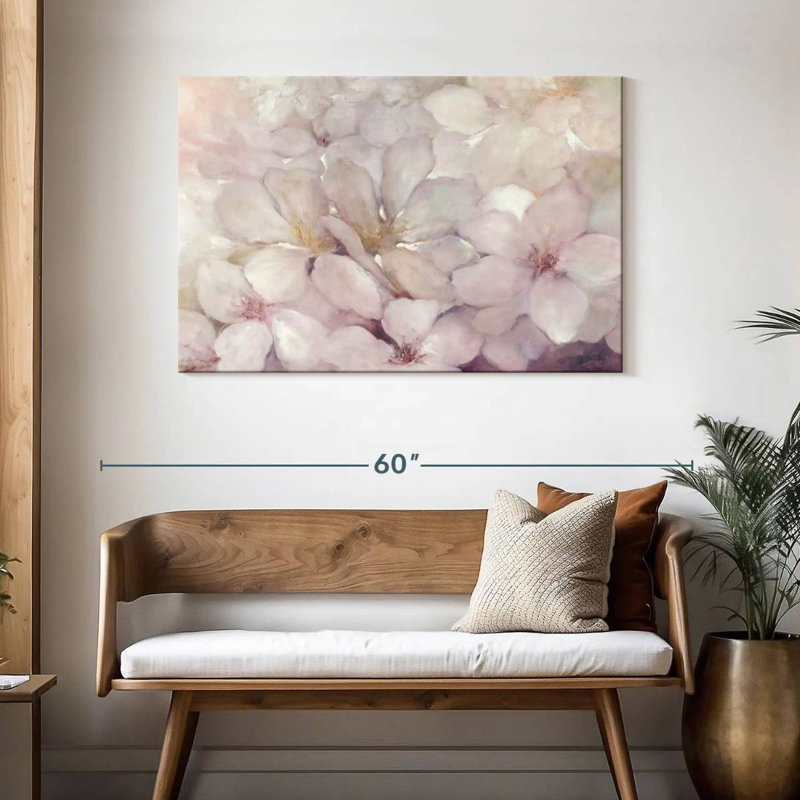 Fleurs de pommier Harnek, H 30 po x l 45 po