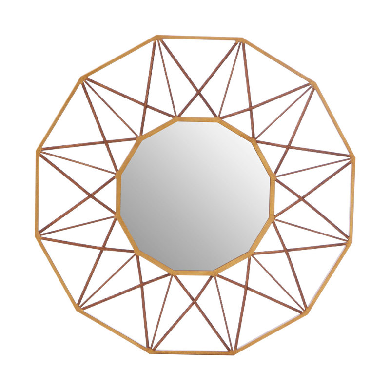 Reed Metal Flat Wall Mirror