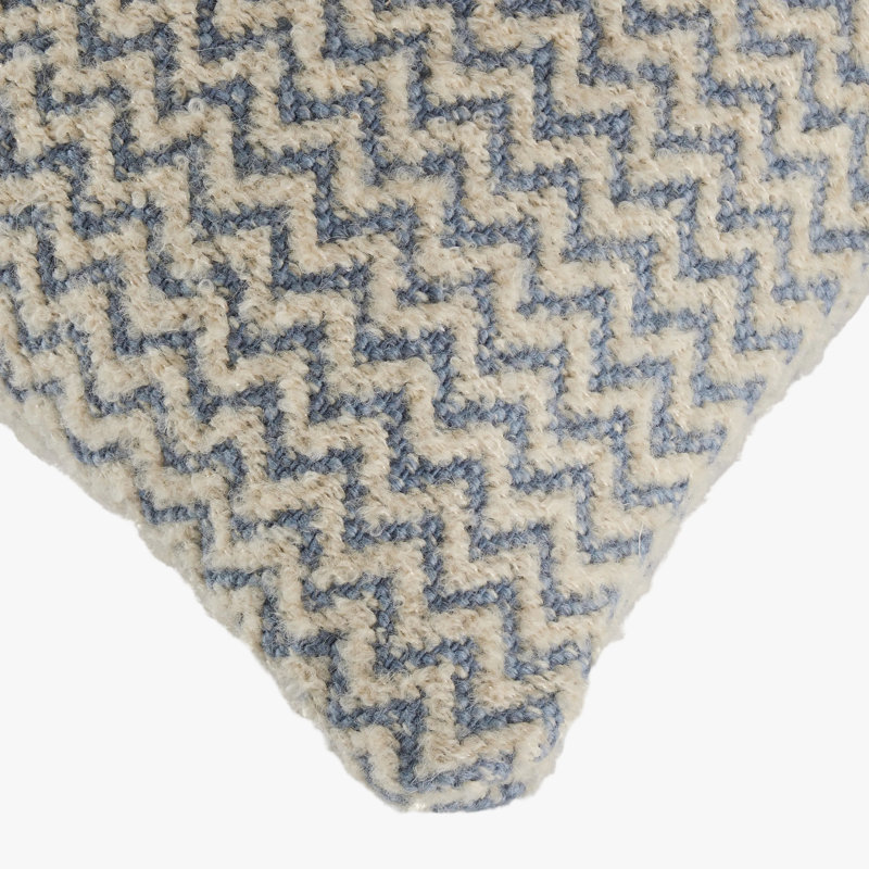 Chevron Pillow Cover & Insert, Blue/White