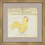 Chicken- Mennonite Ledger Drawing Giclee Print by Soicher Marin Archives