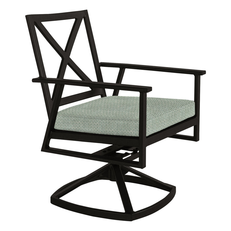 Marin Outdoor Rocker Chair, Carbon Black, Sahara Cafe