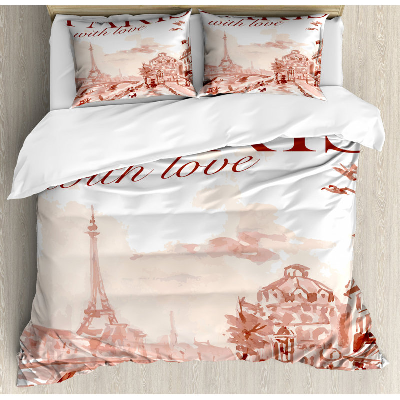Eclectic Polyester Duvet Cover, Queen + 1 Duvet + 2 Pillow Shams