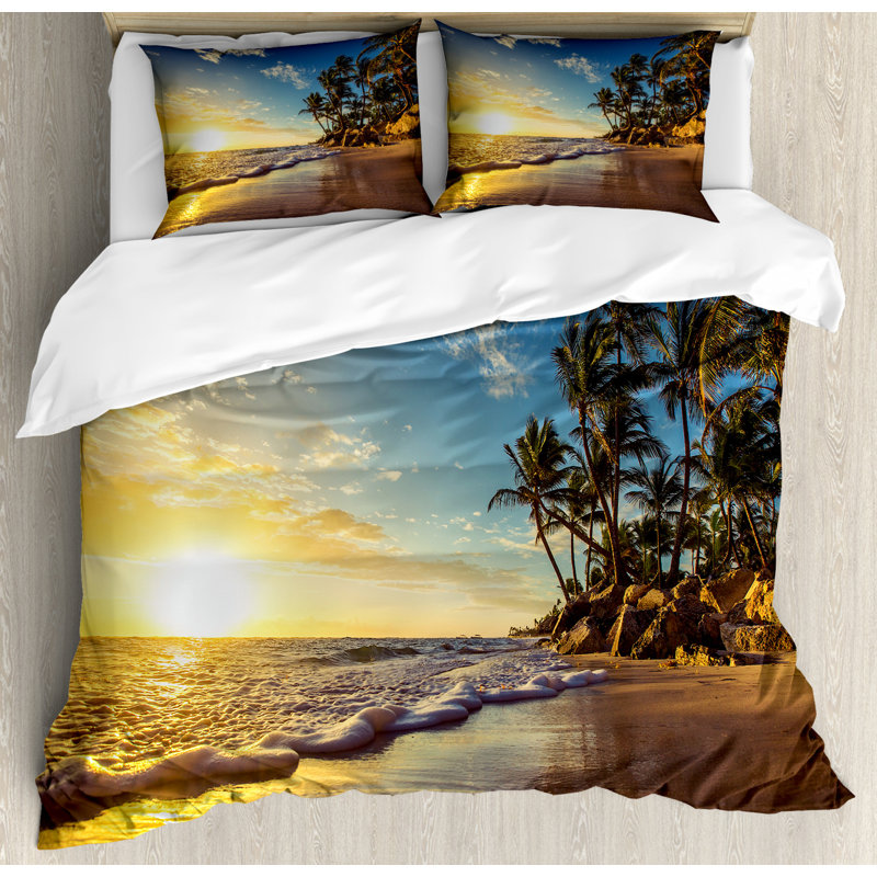 Coastal Duvet Cover, Queen Duvet Cover + 2 Standard Shams