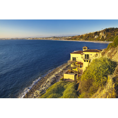 House On Beach by Mujun - Wrapped Canvas Print