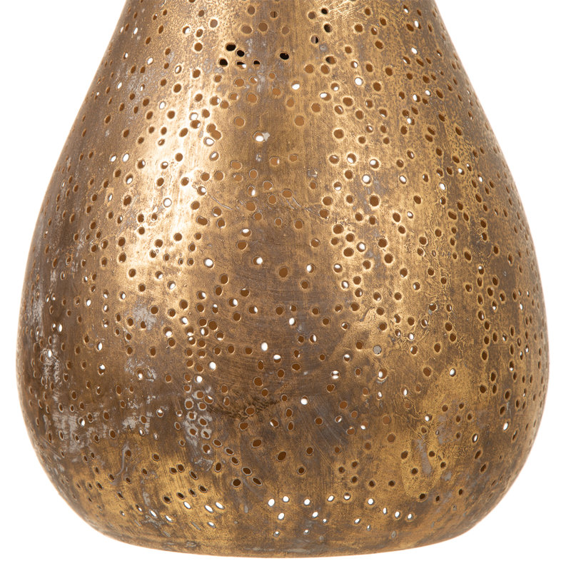Uncompahgre 1 - Light Bowl Pendant, Gold, 46cm H x 20cm W x 20cm D