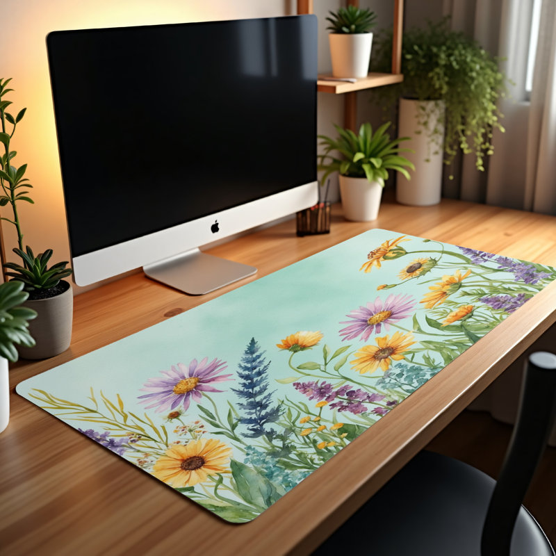 Polyester Desk Pad, 14.4x12.1