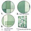 «Green Cubic Line», art déco I sur toile-97060440-97060447
