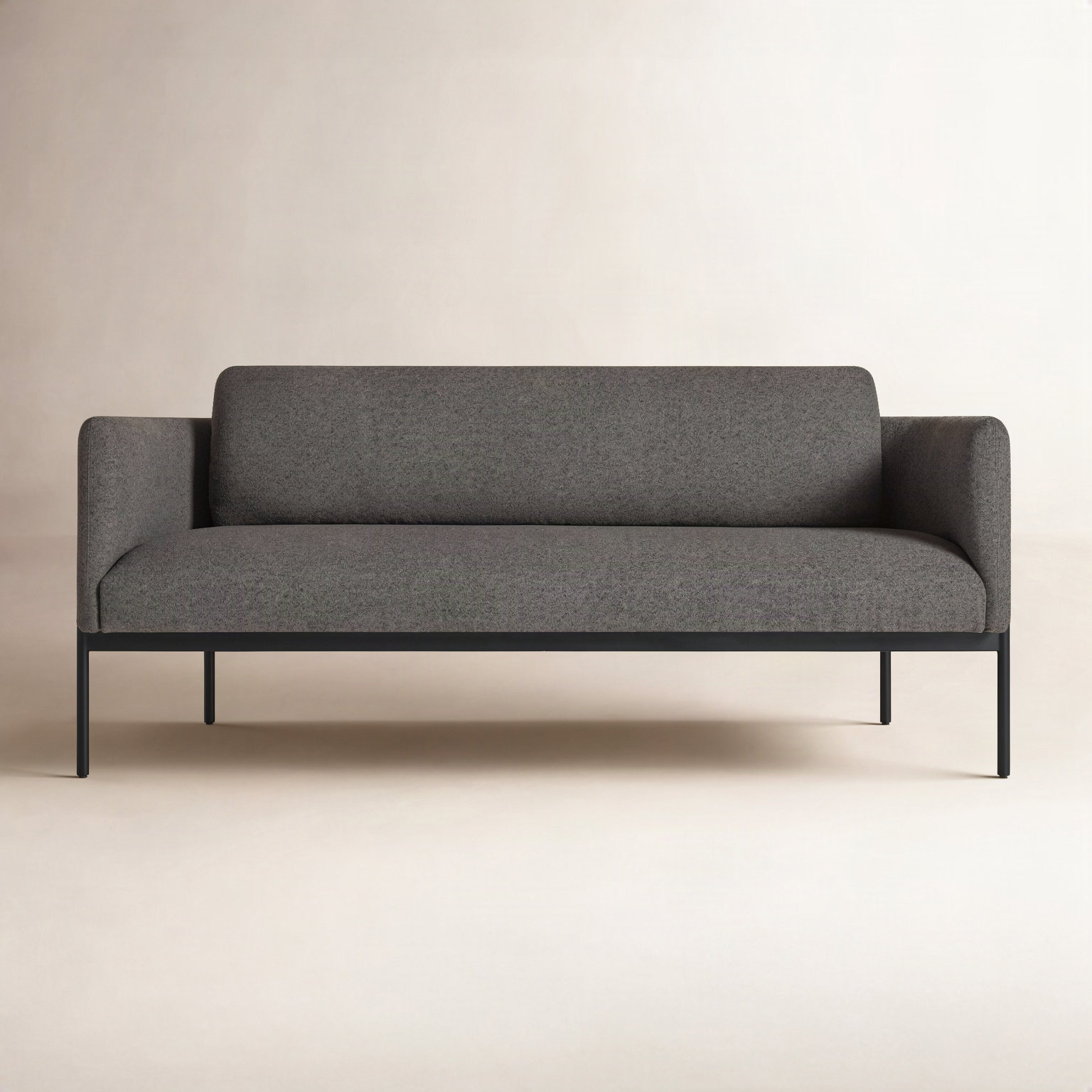Getup 67'' Upholstered Loveseat, Kelso Charcoal Polyester