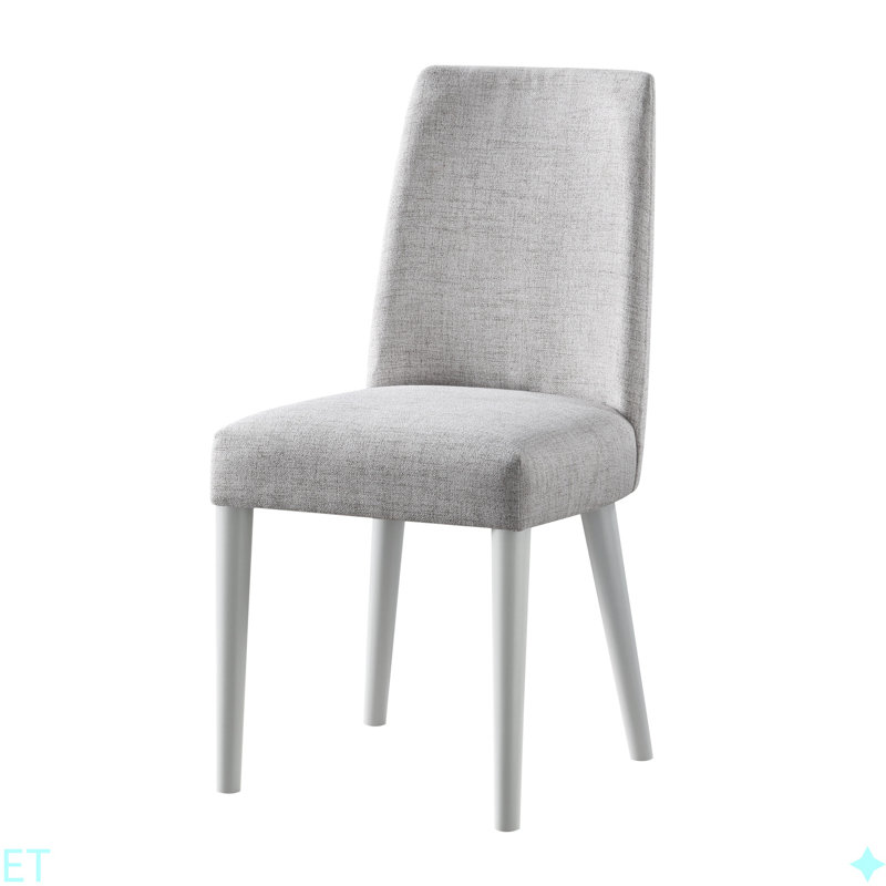 Chaise Taylor avec pieds et tissu Taylor, Gris