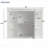 35" X 28" Wall Mounted Bathroom Mirror Cabinet with Open Shelves - White-1965687155