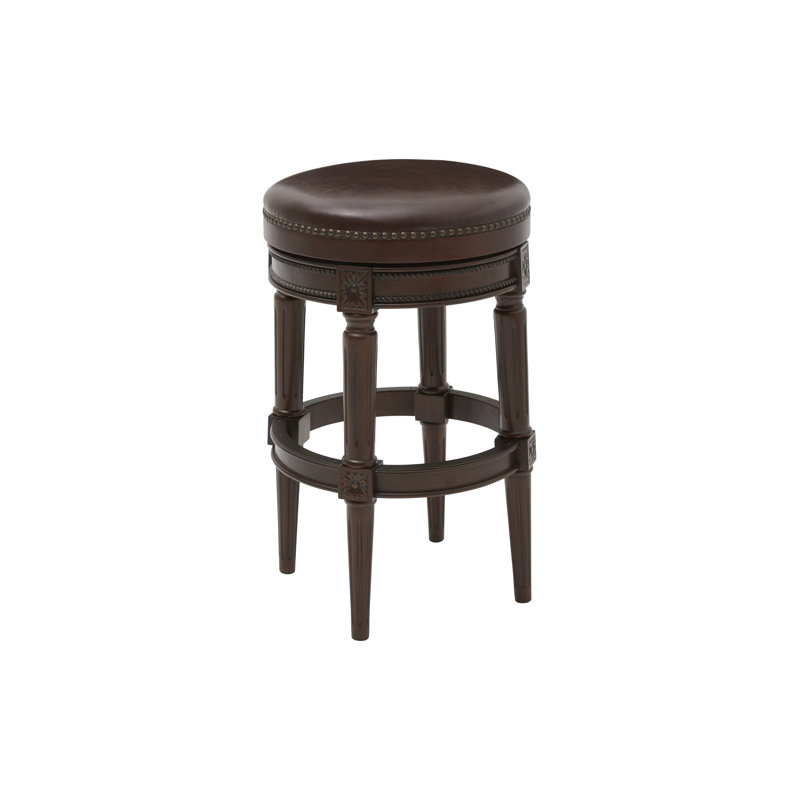 Tabouret de bar et de comptoir Mehar, Noyer patiné, 1, Tabouret de bar (siège d'une hauteur de 31 po)