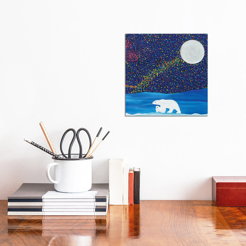 Polar Night by Rachel Olynuk - Gallery-Wrapped Canvas Giclée on Canvas, 30.48 cm H x 30.48 cm W, Canvas