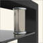 Table basse rectangulaire en verre, table basse transparente, tables d'appoint modernes pour le salon, meubles de salon
