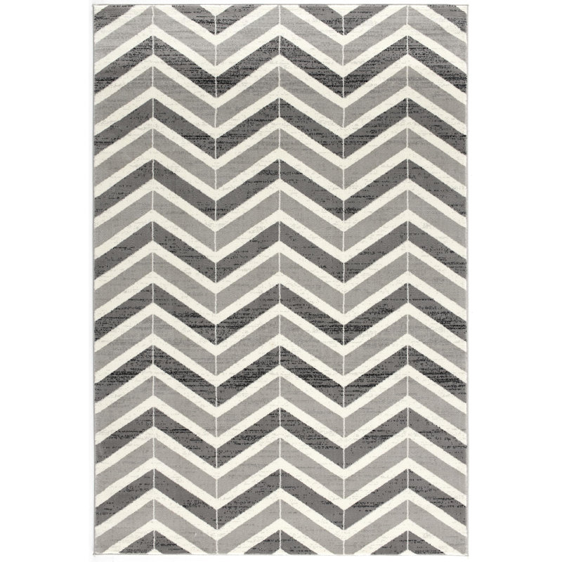 Geometric Indoor Rug, Rectangle 2'3" x 4'