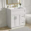 30" Bathroom Vanity With 2 Doors, 2 Drawers, Adjustable Shelf, Hidden Damping Slides For Drawers & Damping Hinges For Doors 