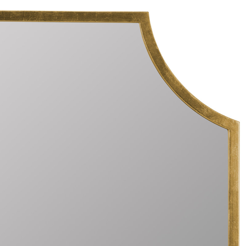 Simone Mantle Collection Flat Metal Mirror, Gold