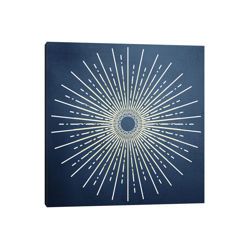 Blue Burst - Wrapped Canvas Print, 66.04cm H  x 66.04cm W  x 1.91cm D